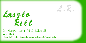 laszlo rill business card