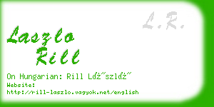 laszlo rill business card